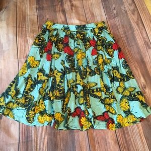 Butterfly cotton skirt lularoe size large